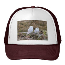 Snowy Owl Couple Trucker Hats