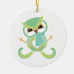 Snowy Owl Holiday Ornament