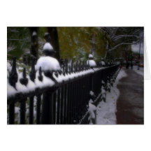Snowy Public Garden Card