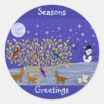 Snowy, Snowy Night Stickers