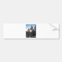 Snowy sunrise in Colorado Bumper Sticker