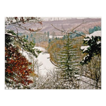 snowy valley photograph