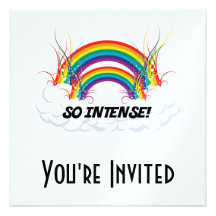 SO INTENSE DOUBLE RAINBOW CUSTOM ANNOUNCEMENTS