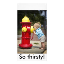 So thirsty! photo greeting card