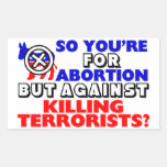 So You're For Abortion... Rectangular Sticker