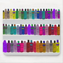 Soap Bottle Rainbow - for bathrooms, salons etc Mouse Pad
