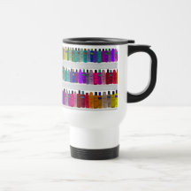Soap Bottle Rainbow - for bathrooms, salons etc Mugs