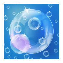 Soap bubbles canvas prints