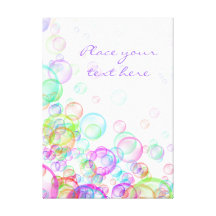 Soap Bubbles Stretched Canvas Print