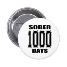 SOBER 1000 DAYS BLACK PINS