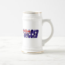 Soccer Australian flag badge Mug