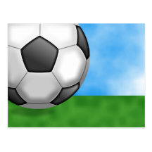 Soccer Background Postcards