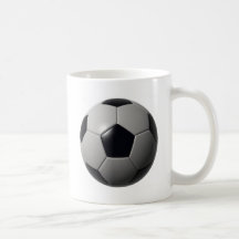 Soccer ball coffee mugs