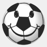 Soccer Ball Smiley Face Sticker