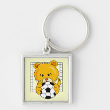 Soccer Bear Keychains