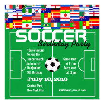 Soccer Birthday Party Invitation