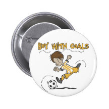 Soccer - Boy With Goals Tshirts and GIfts Buttons