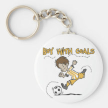 Soccer - Boy With Goals Tshirts and GIfts Key Chains
