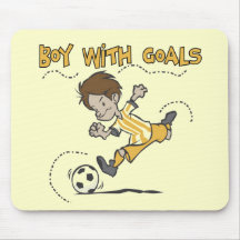 Soccer - Boy With Goals Tshirts and GIfts Mouse Pad
