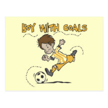 Soccer - Boy With Goals Tshirts and GIfts Post Cards