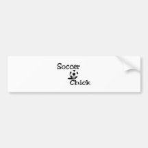 Soccer Chick Bumper Stickers