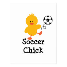 Soccer Chick Postcard