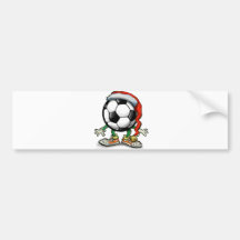 Soccer Christmas Bumper Sticker