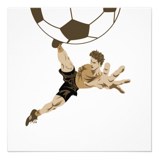 Soccer Close Up T-shirts and Gifts Custom Invites