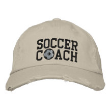 Soccer Coach Cap Embroidered Baseball Caps