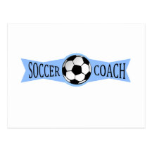 soccer coach postcard