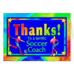 Soccer Coach Thank You Card