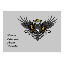 Soccer Coat of Arms Business Card Template