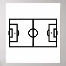 Soccer field posters