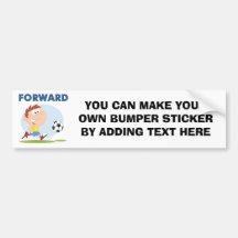 Soccer Forward T-shirts and Gifts Bumper Sticker