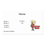 soccer geek girl business card