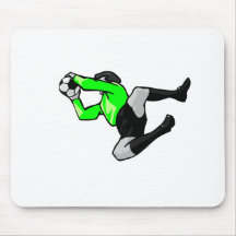 soccer goalie save graphic mousepads