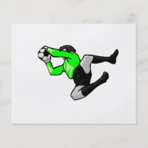 soccer goalie save graphic personalised flyer