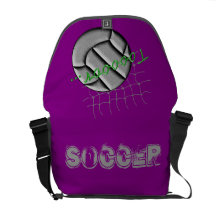 Soccer grau/lila courier bags