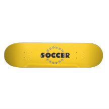 Soccer in Black Skateboard Decks