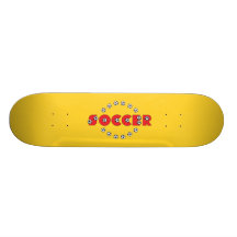 Soccer in Red Skateboards