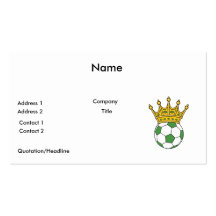 soccer king business card template