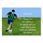 Soccer Loving Dad Greeting Card