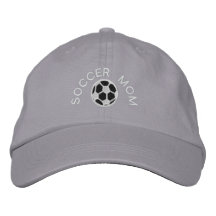 SOCCER MOM EMBROIDERED BASEBALL CAP
