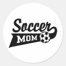 Soccer Mum Round Sticker