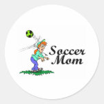 Soccer Mum Round Sticker