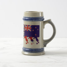 Soccer New Zealand Coffee Mugs