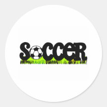 Soccer (On Grass) Sticker