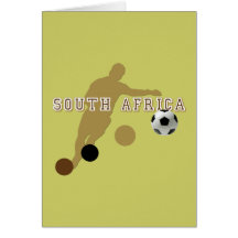 Soccer Player South Africa football players gear Greeting Card