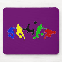 Soccer players   football sports fan mousepad