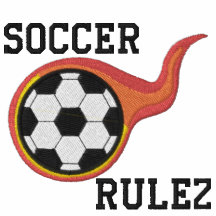 Soccer Rulez Embroidered Shirt